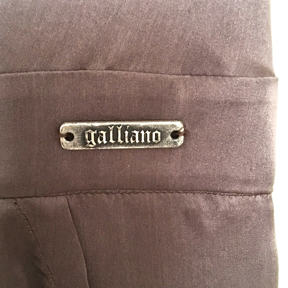 GALLIANO Silk Fit & Flare Dress - Picture 6 of 16
